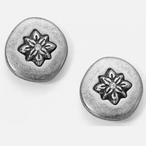 Brighton Silver Floral Earrings